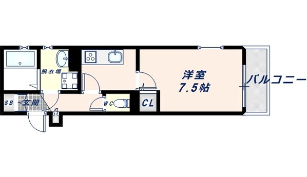 クリエオーレ小若江の物件間取画像